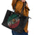 Mexican Aztec Circle Leather Tote Bag Flag Color Unique Style