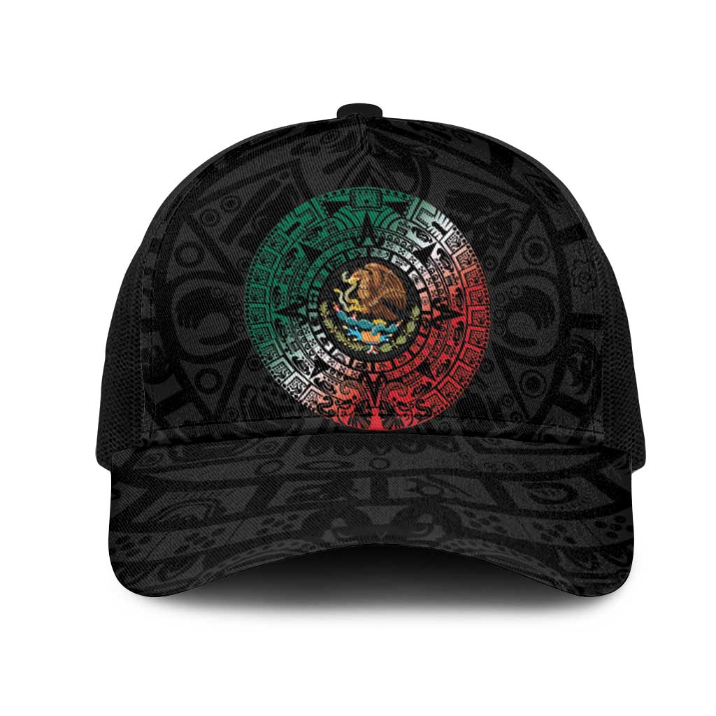 Mexican Aztec Sun Mesh Trucker Cap Flag Color Unique Style - Wonder Print Shop