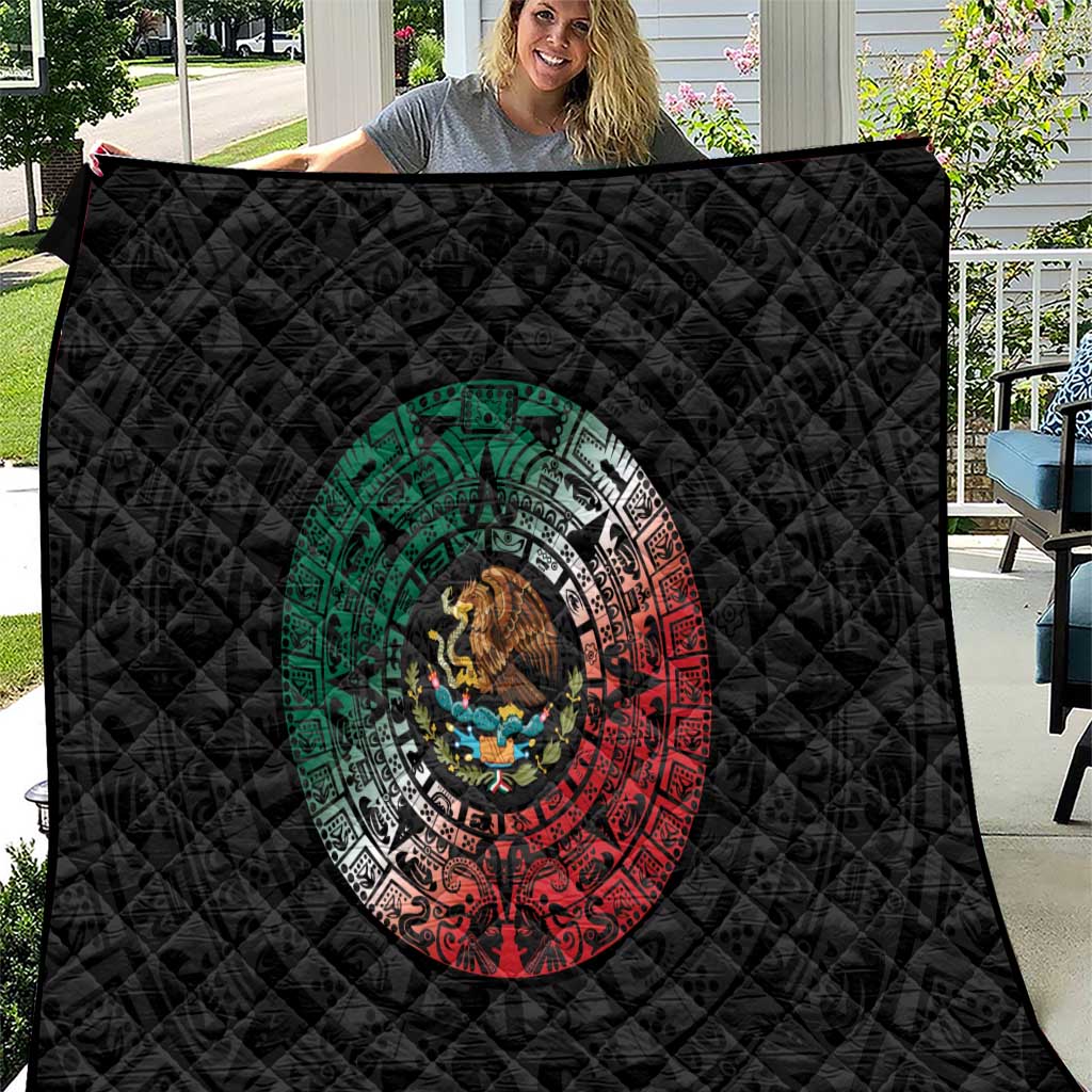 Mexican Aztec Circle Quilt Flag Color Unique Style