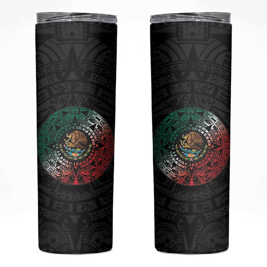 Mexican Aztec Circle Skinny Tumbler Flag Color Unique Style