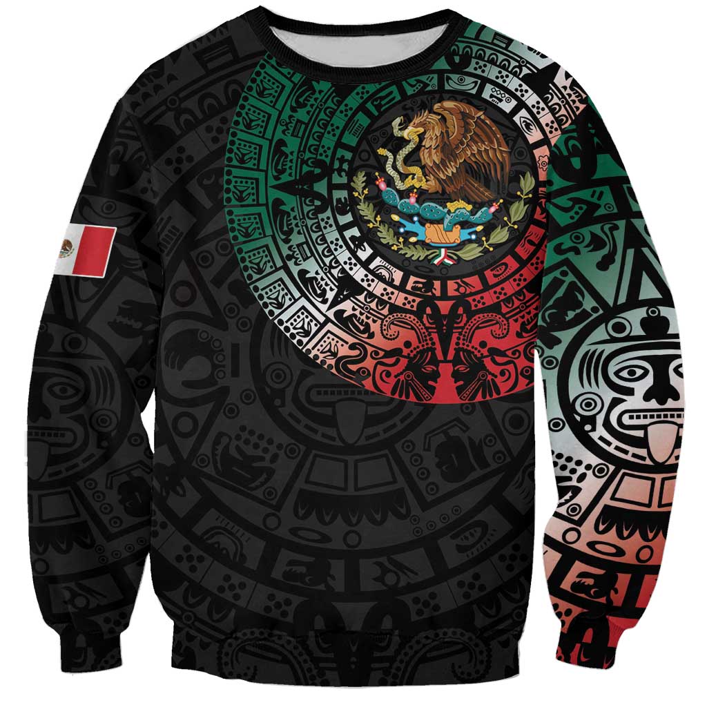 Mexican Aztec Circle Sweatshirt Flag Color Unique Style