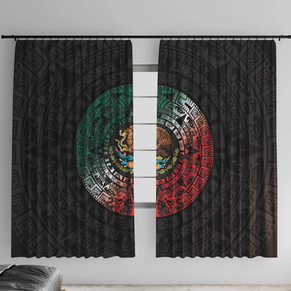 Mexican Aztec Circle Window Curtain Flag Color Unique Style