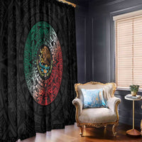 Mexican Aztec Circle Window Curtain Flag Color Unique Style
