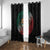 Mexican Aztec Circle Window Curtain Flag Color Unique Style