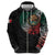 Mexican Aztec Circle Zip Hoodie Flag Color Unique Style