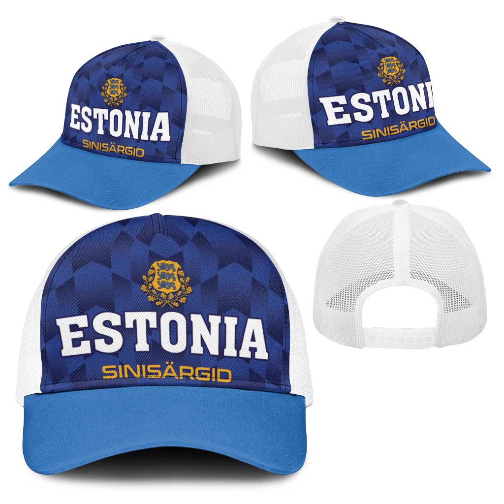 Football 2026 Estonia Baseball Net Cap Sinisargid Come On