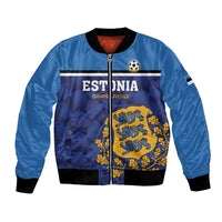 Custom Football 2026 Estonia Bomber Jacket Sinisargid Come On