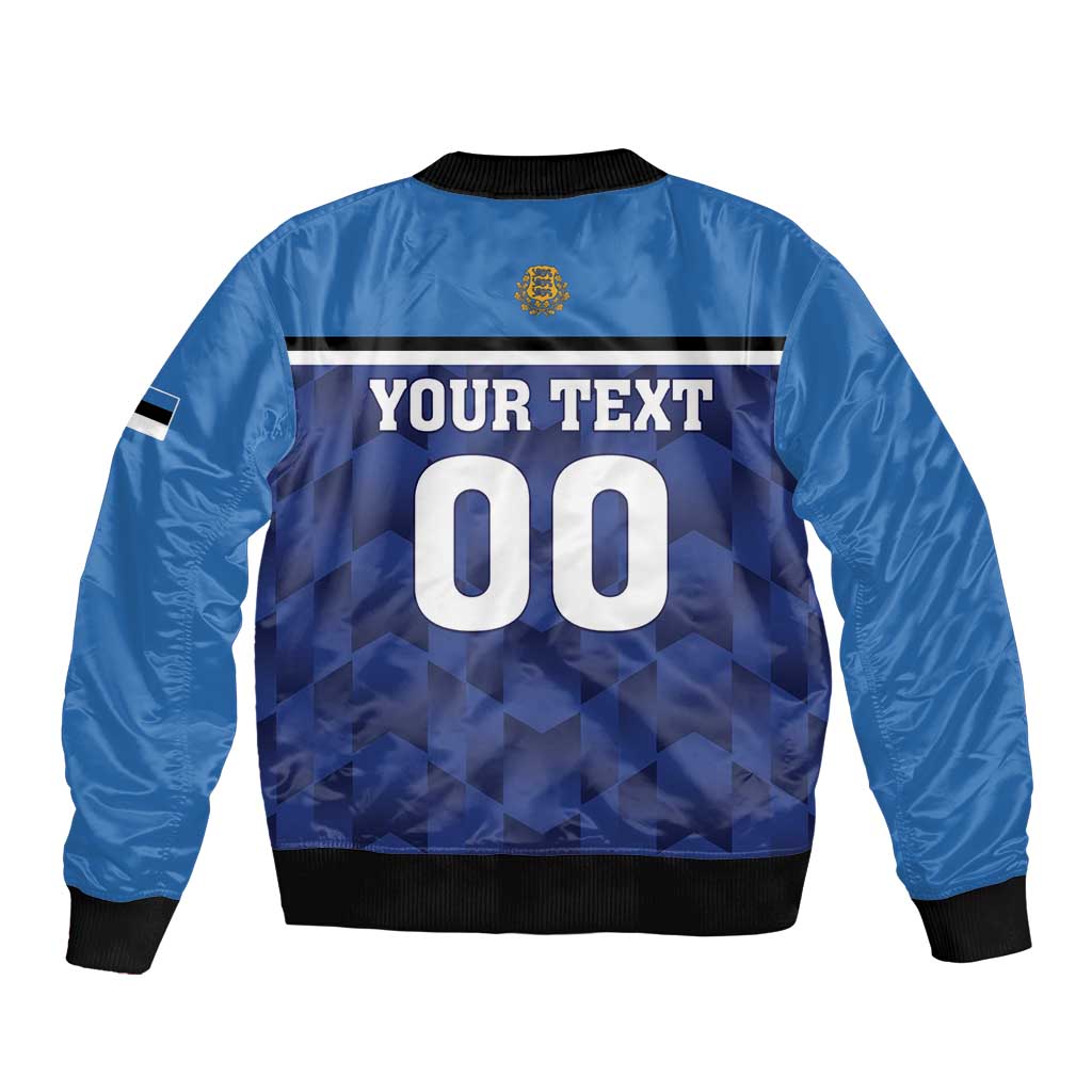 Custom Football 2026 Estonia Bomber Jacket Sinisargid Come On