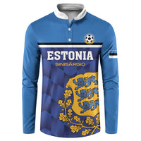 Custom Football 2026 Estonia Button Sweatshirt Sinisargid Come On