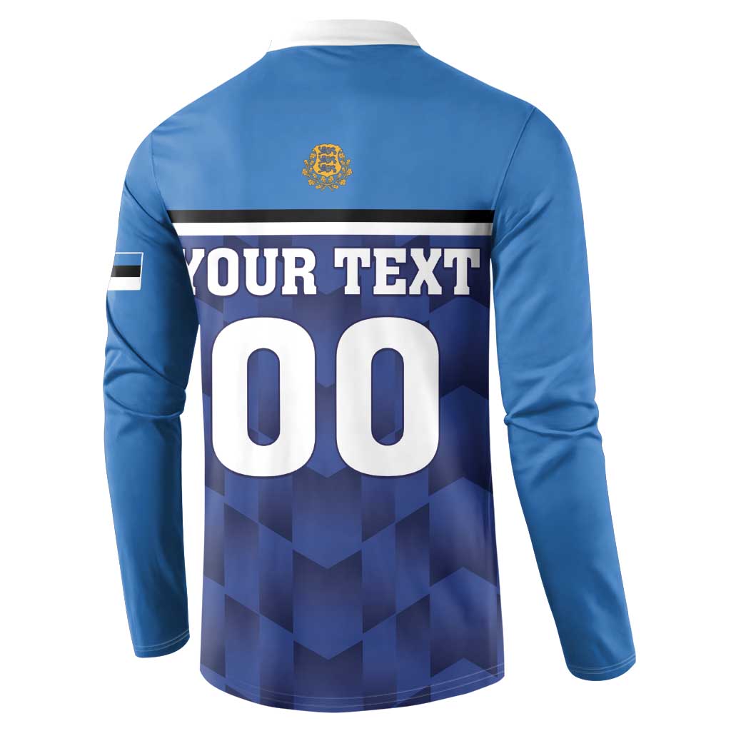 Custom Football 2026 Estonia Button Sweatshirt Sinisargid Come On