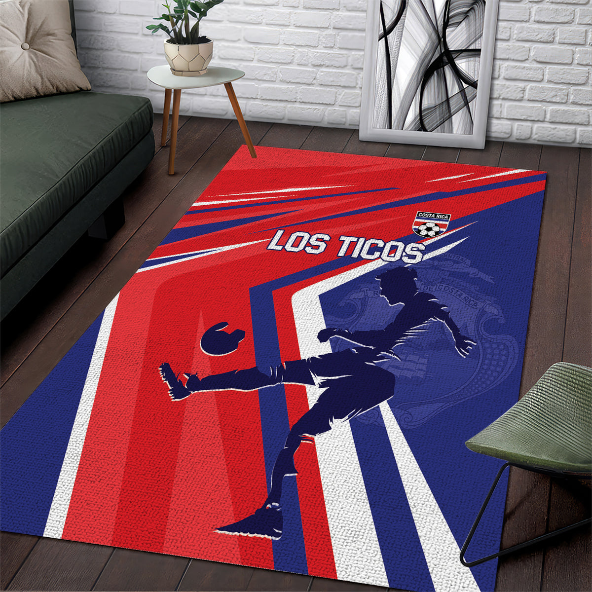 Costa Rica 2024 Soccer Area Rug Come On Los Ticos - Wonder Print Shop