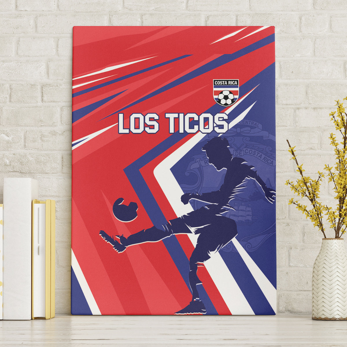 Costa Rica 2024 Soccer Canvas Wall Art Come On Los Ticos - Wonder Print Shop