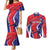 Personalized Costa Rica 2024 Soccer Couples Matching Mermaid Dress and Long Sleeve Button Shirt Come On Los Ticos