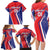 Personalized Costa Rica 2024 Soccer Family Matching Long Sleeve Bodycon Dress and Hawaiian Shirt Come On Los Ticos - Wonder Print Shop