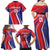 Personalized Costa Rica 2024 Soccer Family Matching Off Shoulder Maxi Dress and Hawaiian Shirt Come On Los Ticos - Wonder Print Shop