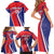 Personalized Costa Rica 2024 Soccer Family Matching Short Sleeve Bodycon Dress and Hawaiian Shirt Come On Los Ticos - Wonder Print Shop