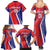 Personalized Costa Rica 2024 Soccer Family Matching Summer Maxi Dress and Hawaiian Shirt Come On Los Ticos - Wonder Print Shop