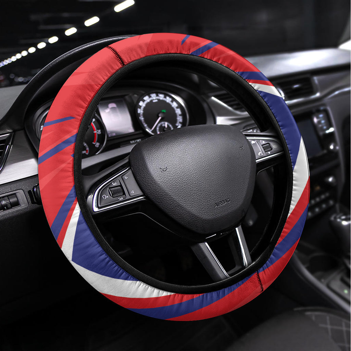 Costa Rica 2024 Soccer Steering Wheel Cover Come On Los Ticos - Wonder Print Shop