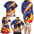 Venezuela Independence Day Family Matching Long Sleeve Bodycon Dress and Hawaiian Shirt Venezuelan Troupial Cattleya Mossiae - Wonder Print Shop