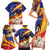 Venezuela Independence Day Family Matching Short Sleeve Bodycon Dress and Hawaiian Shirt Venezuelan Troupial Cattleya Mossiae - Wonder Print Shop