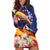 Venezuela Independence Day Hoodie Dress Venezuelan Troupial Cattleya Mossiae - Wonder Print Shop