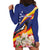 Venezuela Independence Day Hoodie Dress Venezuelan Troupial Cattleya Mossiae - Wonder Print Shop