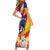 Venezuela Independence Day Short Sleeve Bodycon Dress Venezuelan Troupial Cattleya Mossiae - Wonder Print Shop