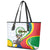 Comoros Independence Day Leather Tote Bag 1975 Komori Mongoose Lemur African Pattern - Wonder Print Shop