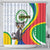 Comoros Independence Day Shower Curtain 1975 Komori Mongoose Lemur African Pattern