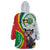 Comoros Independence Day Wearable Blanket Hoodie 1975 Komori Mongoose Lemur African Pattern