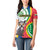 Comoros Independence Day Women Polo Shirt 1975 Komori Mongoose Lemur African Pattern