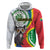 Comoros Independence Day Zip Hoodie 1975 Komori Mongoose Lemur African Pattern