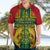 Custom Ghana Hawaiian Shirt Ghana Cross Of Saint George With Tawny Eagles - Wonder Print Shop