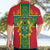 Custom Ghana Hawaiian Shirt Ghana Cross Of Saint George With Tawny Eagles - Wonder Print Shop