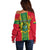 Custom Ghana Off Shoulder Sweater Ghana Cross Of Saint George With Tawny Eagles - Wonder Print Shop