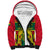 Custom Ghana Sherpa Hoodie Ghana Cross Of Saint George With Tawny Eagles - Wonder Print Shop