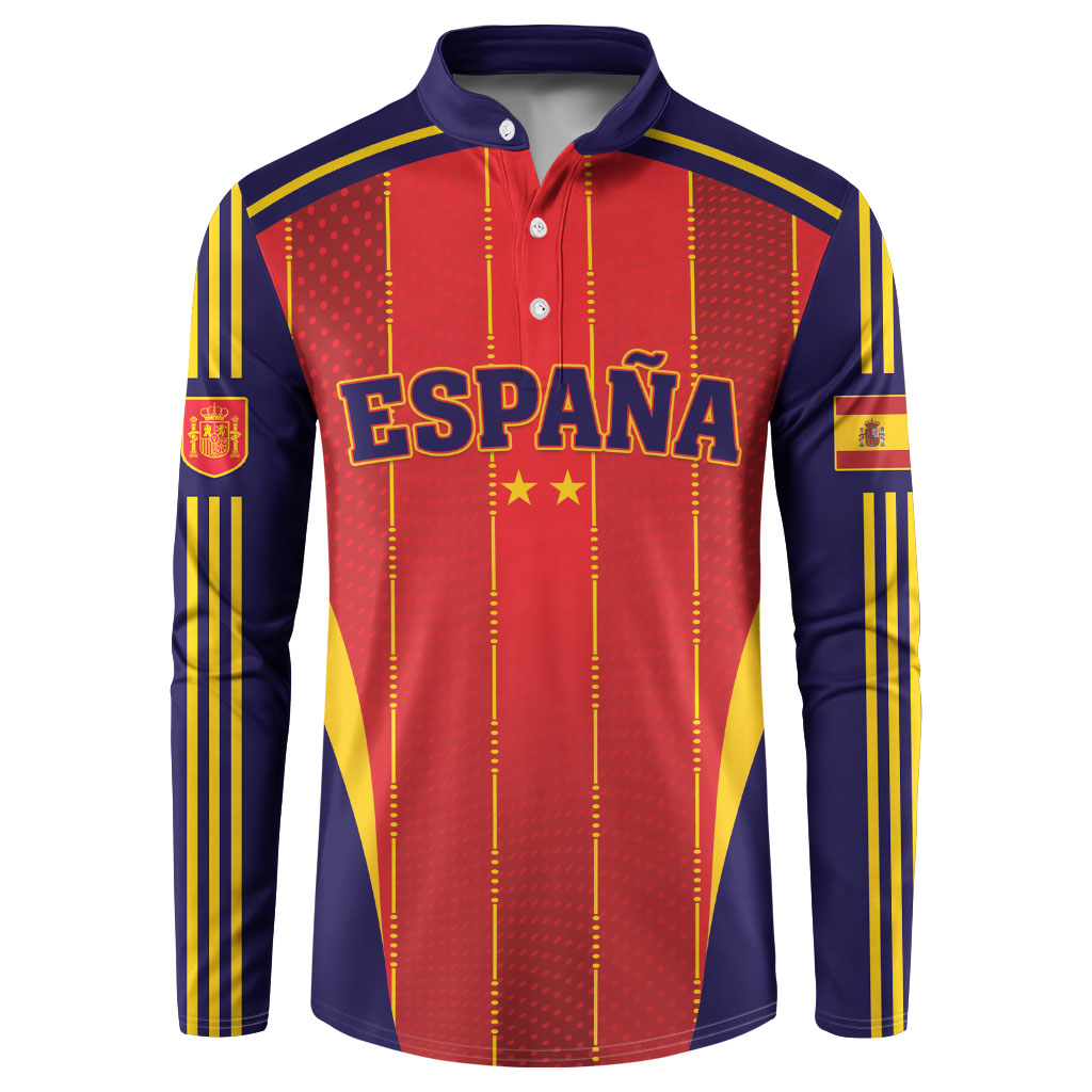 Custom Spain 2026 World Football Button Sweatshirt Vamos Espana