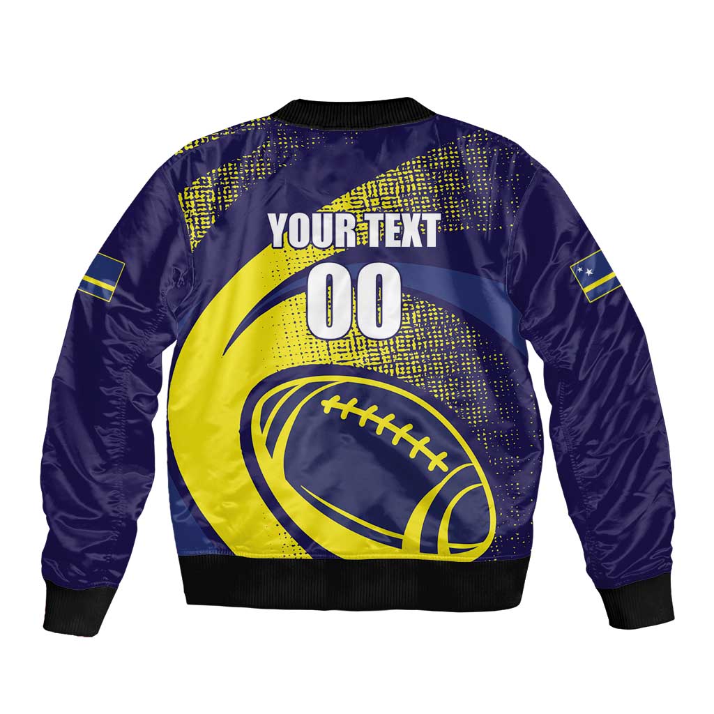 Custom Rugby Curacao Bomber Jacket Korsou Go Champion - Wonder Print Shop