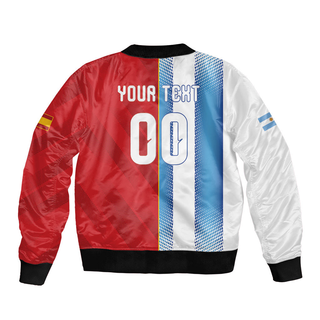 Custom Espana Argentina 2026 Bomber Jacket Copa Mundial Final