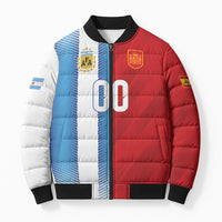 Custom Espana Argentina 2026 Bomber Puffer Jacket Copa Mundial Final