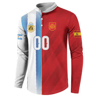 Custom Espana Argentina 2026 Button Sweatshirt Copa Mundial Final