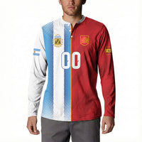Custom Espana Argentina 2026 Button Sweatshirt Copa Mundial Final