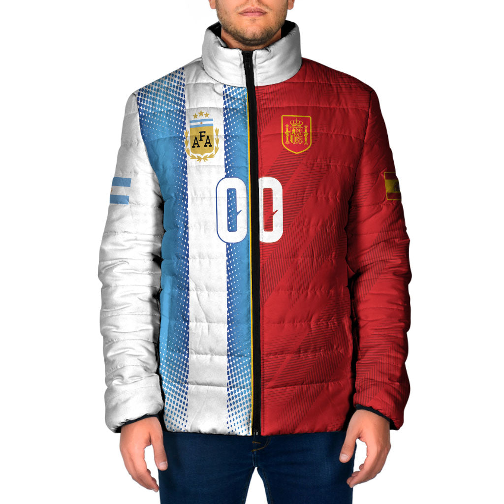Custom Espana Argentina 2026 Padded Jacket Copa Mundial Final