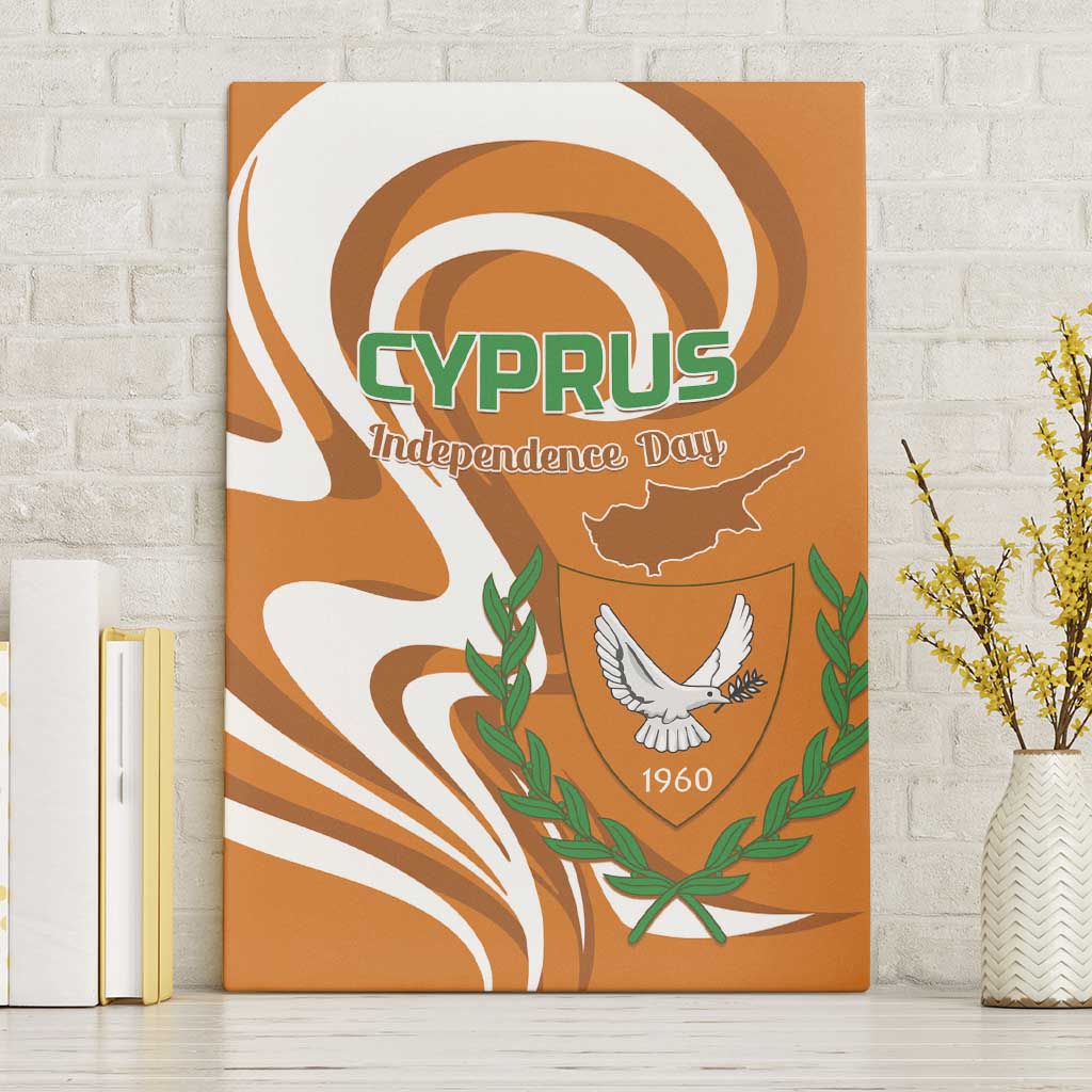 Personalized Cyprus Independence Day 1960 Canvas Wall Art Kbrs Cumhuriyeti Curve Style - Wonder Print Shop