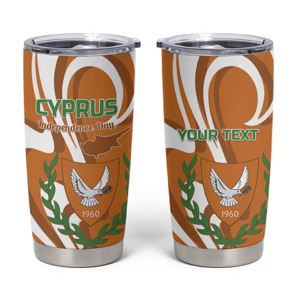 Personalized Cyprus Independence Day 1960 Tumbler Cup Kıbrıs Cumhuriyeti Curve Style