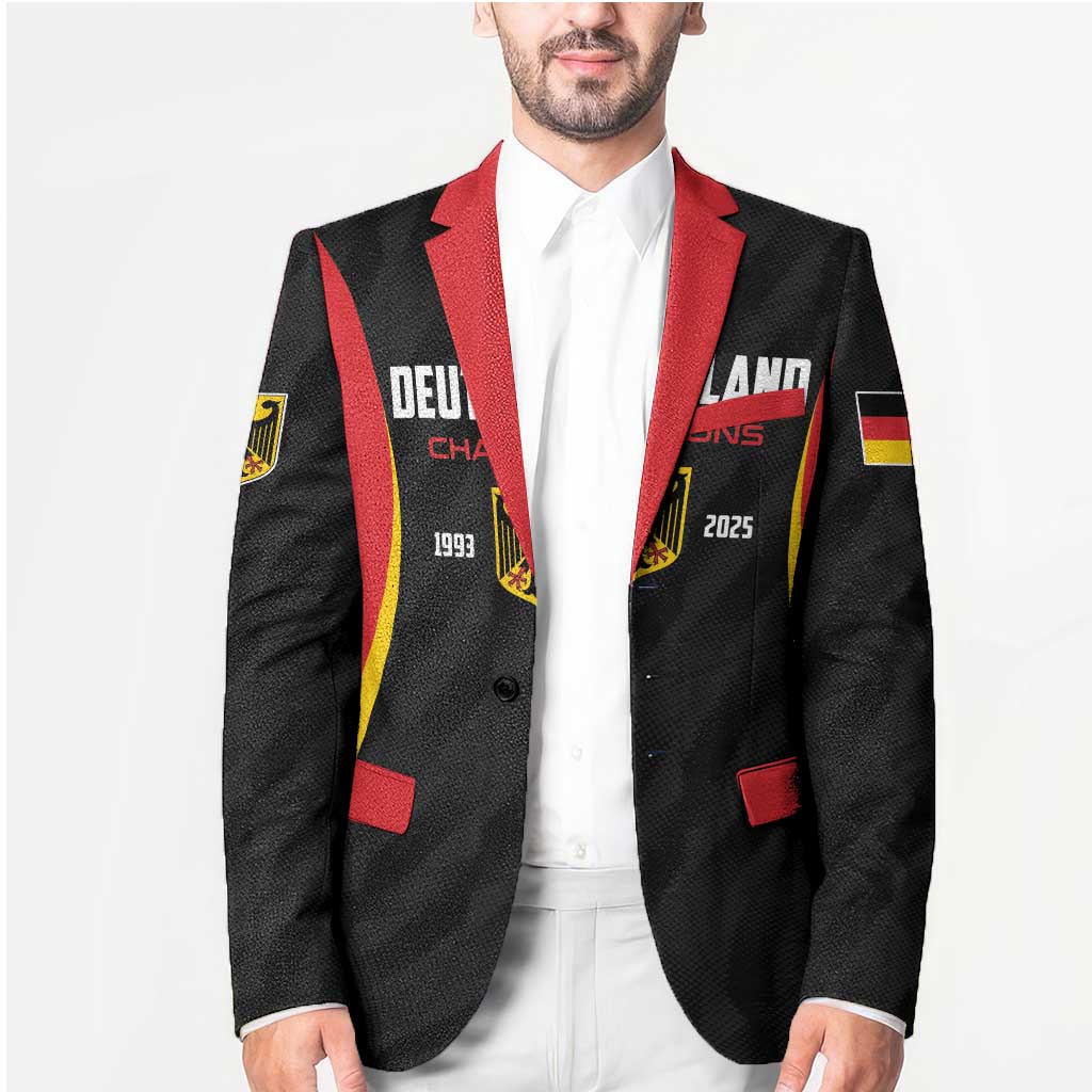 Custom Germany 2025 Champions Basketball Black Blazer - Wonder Print Shop