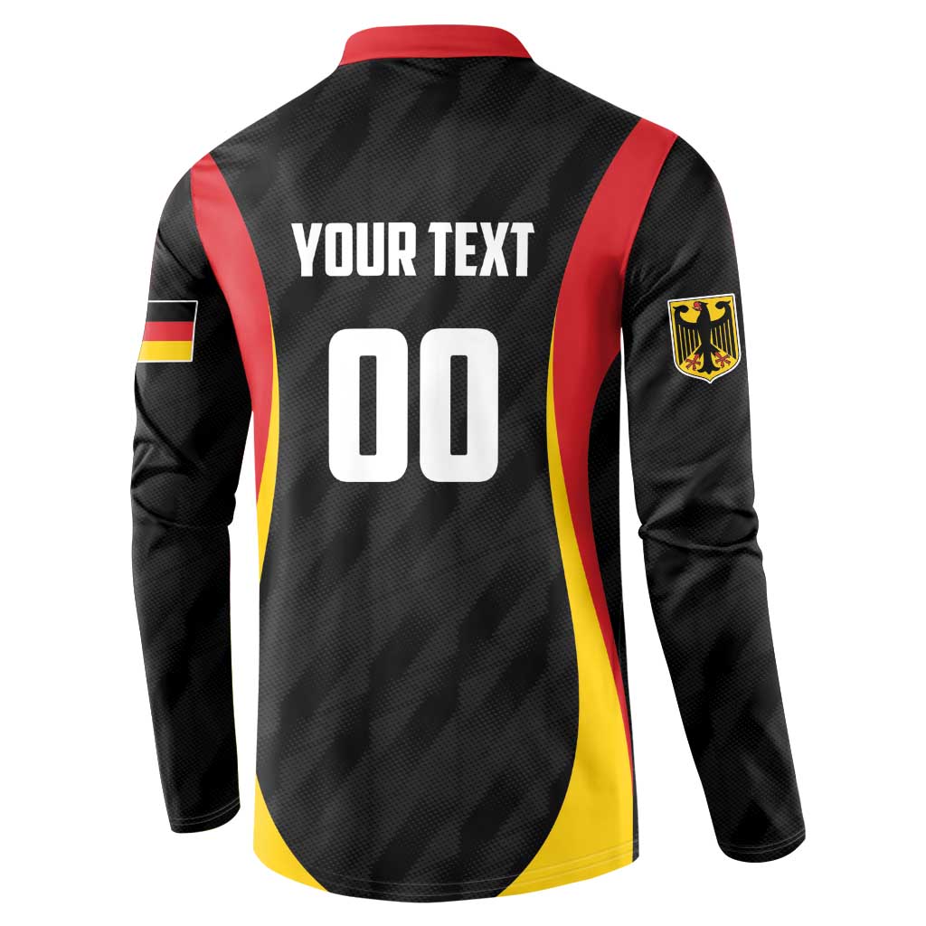 Custom Germany 2025 Champions Basketball Black Button Sweatshirt - Wonder Print Shop