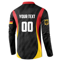 Custom Germany 2025 Champions Basketball Black Button Sweatshirt - Wonder Print Shop