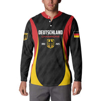 Custom Germany 2025 Champions Basketball Black Button Sweatshirt - Wonder Print Shop