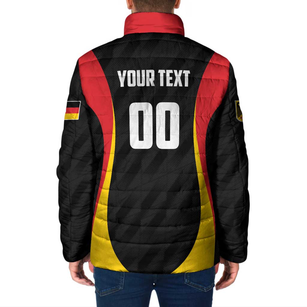 Custom Germany 2025 Champions Basketball Black Padded Jacket - Wonder Print Shop
